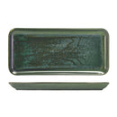 Terra Porcelain Aqua Green Narrow Rectangular Platter 36 x 16.5cm Per Case of 3
