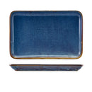 Terra Porcelain Aqua Blue Rectangular Platter 30 x 20cm pack of 3