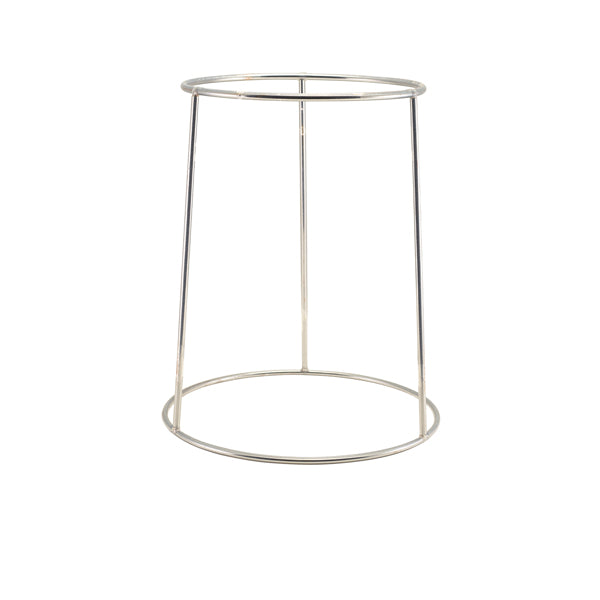 GenWare Silver Anti-Slip Round Buffet Riser 30cm Per Case of 1