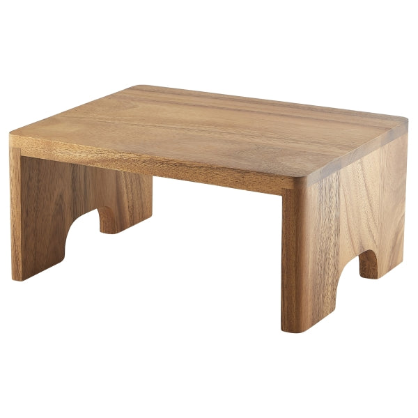 Genware Acacia Wood Buffet Riser GN 1/2 15cm (H) pack of 1
