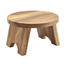 Genware Acacia Wood Round Buffet Riser 25cm pack of 1