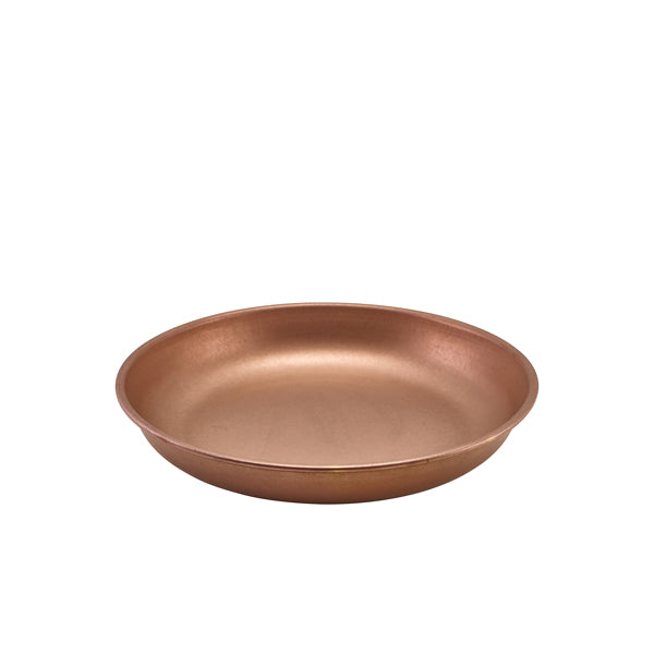 GenWare Copper Vintage Steel Coupe Plate 24cm Per Case of 12