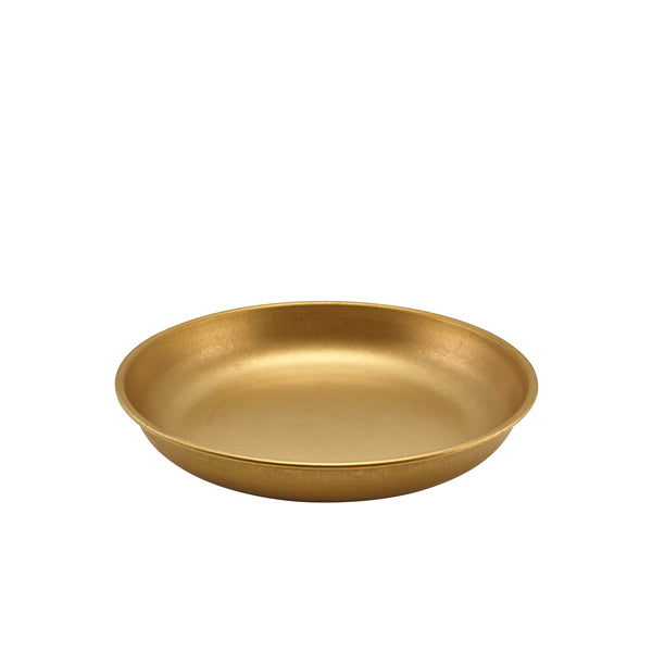 GenWare Gold Vintage Steel Coupe Plate 24cm Per Case of 12