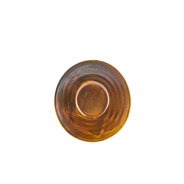 Terra Porcelain Rustic Copper Saucer 11.5cm pack of 6