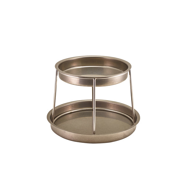 GenWare Two Tier Vintage Steel Seafood Stand Per Case of 1