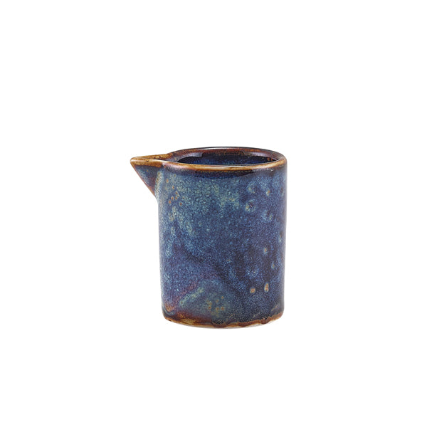 Terra Porcelain Aqua Blue Straight Sided Jug 5cl/ 1.75oz Per Case of 12