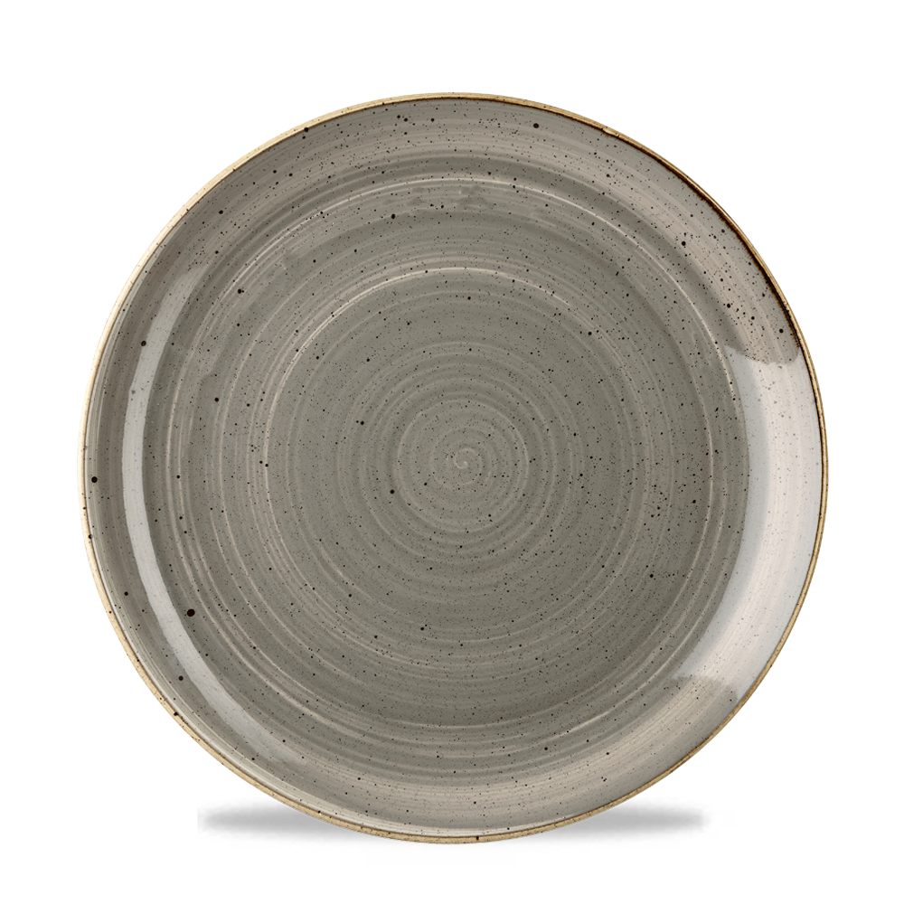 Stonecast Grey Evolve Coupe Plate 9" Box 12