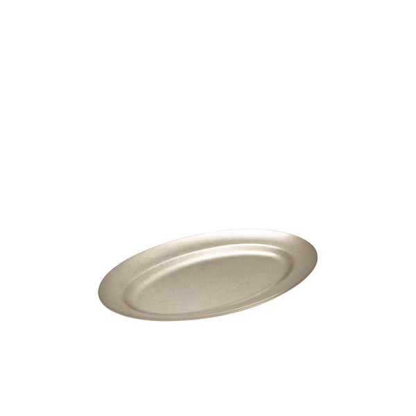 GenWare Vintage Steel Oval Platter 30cm Per Case of 12