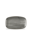 Stonecast Raw Black Oblong Chefs Plate 7 4/5 X  4 3/4" Box 12