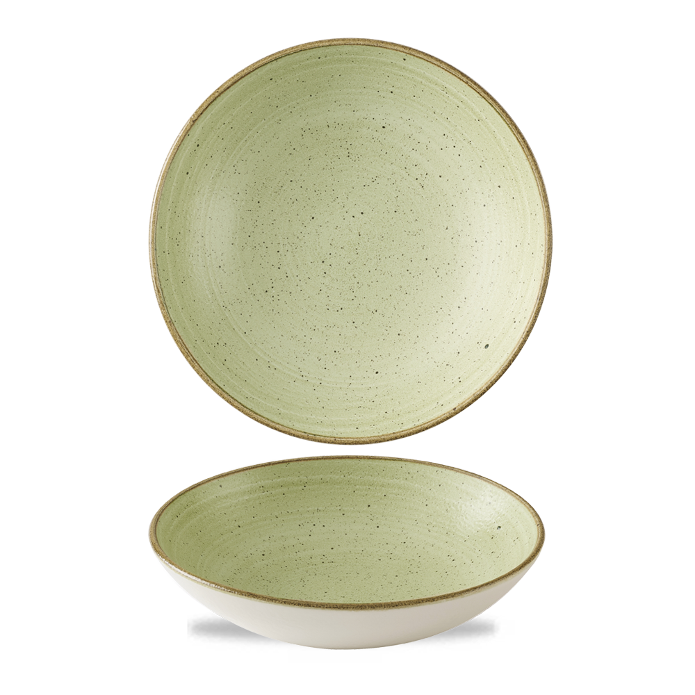 Stonecast Raw Green  Coupe Bowl 7.25" Box 12