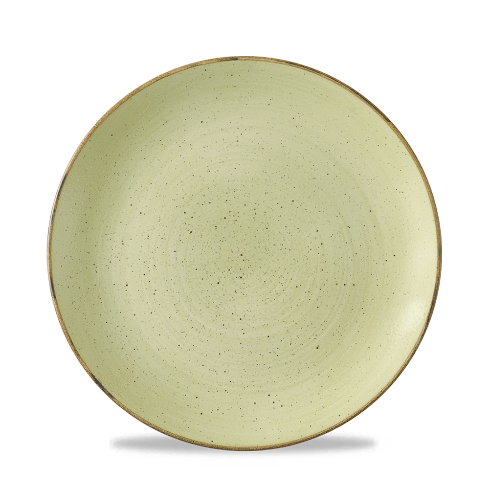 Stonecast Raw Green Evolve Coupe Plate 8.67" Box 12