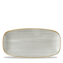 Stonecast Raw Grey  Chefs Oblong Plate 11 3/4X6" Box 12