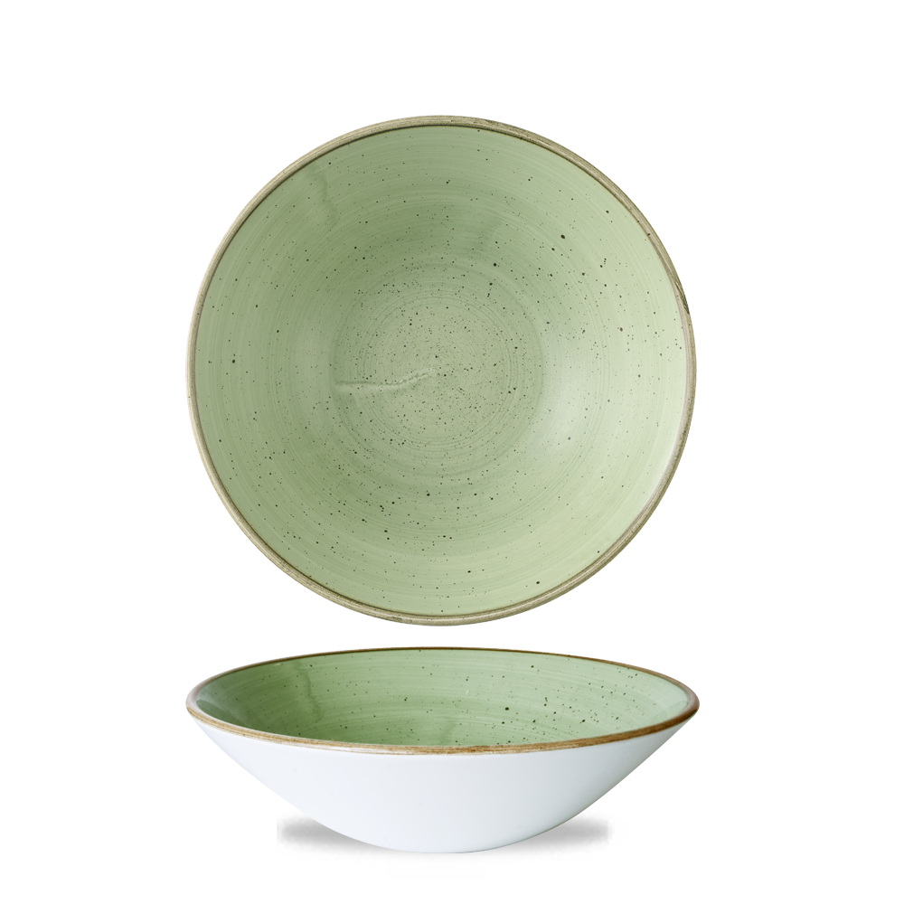 Stonecast Sage Green Evolve Deep Coupe Bowl 8 2/3" Box 6