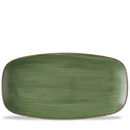 Stonecast Sorrel Green  Chefs Oblong Plate 13 7/8X7 3/8" Box 6