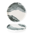 Tide Black Organic Walled Plate 10 1/2" Box 6