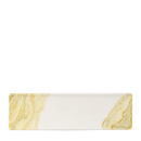 Tide Gold Oblong Plate 30X9Cm Box 6