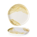 Tide Gold Organic Walled Plate 10 1/2" Box 6