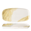 Tide Gold Oblong Chefs Plates 11 5/8X5 7/8" Box 6