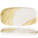 Tide Gold Oblong Chefs Plates 12 5/8X7 1/4" Box 6