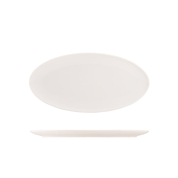 Genware Porcelain Narrow Oval Plate 34cm/ 13"
