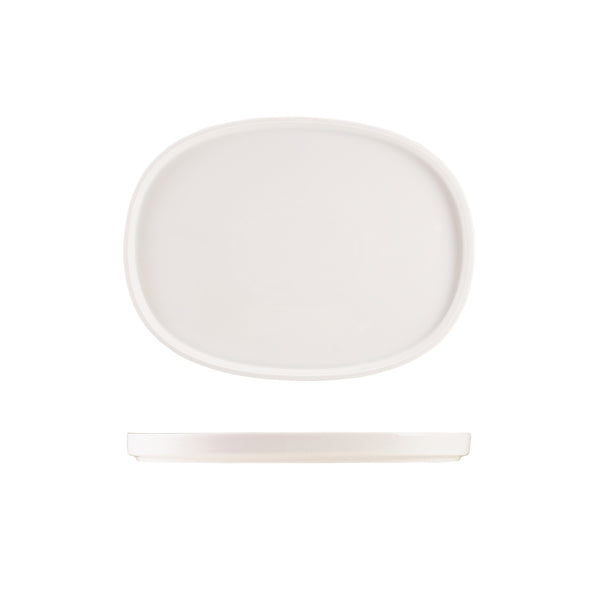 Genware Porcelain Oval Presentation Plate 30cm/ 12"