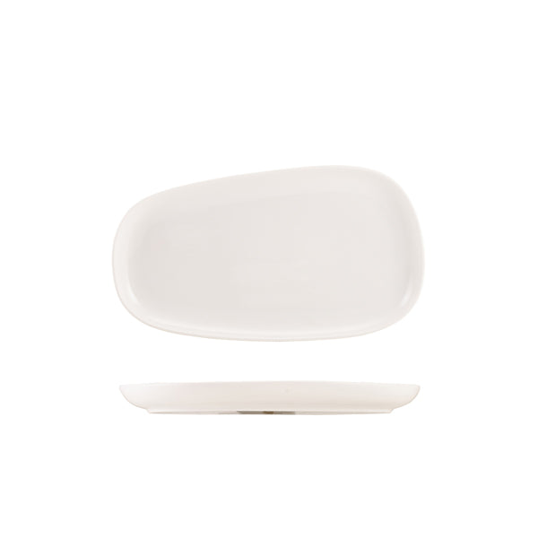 Genware Porcelain Organic Rectangular Plate 29cm/ 11.4"