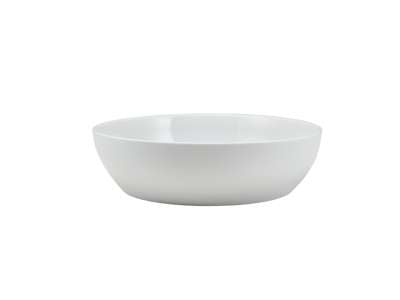 GenWare Porcelain Flat Curved Bowl 20.5cm/ 8" per case of 6