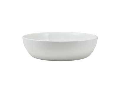 GenWare Porcelain Flat Curved Bowl 23cm/ 9" per case of 4