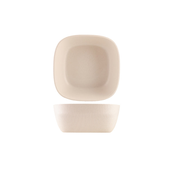GenWare Melamine White Aria Square Buffet Bowl 25cm