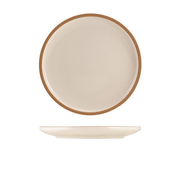 GenWare Kava White Stoneware Coupe Plate 23cm
