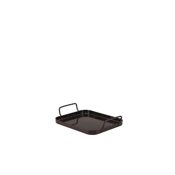 Black Enamel Tray 21 x 17cm
