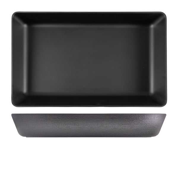 GenWare Melamine Black Jute Deep Dish GN 1/1