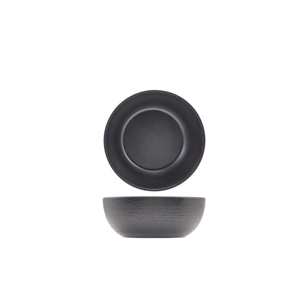 GenWare Melamine Black Jute Buffet Bowl 20 x 7.5cm