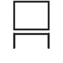 Black Luxor Metal GN1/2 Riser 32.5 x 26.5 x 17cm pack of 1