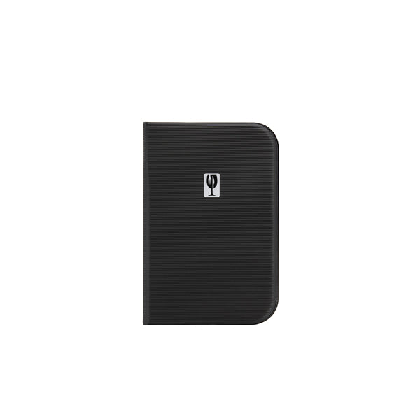 Essential A5 Menu Holder Black 12 Pages