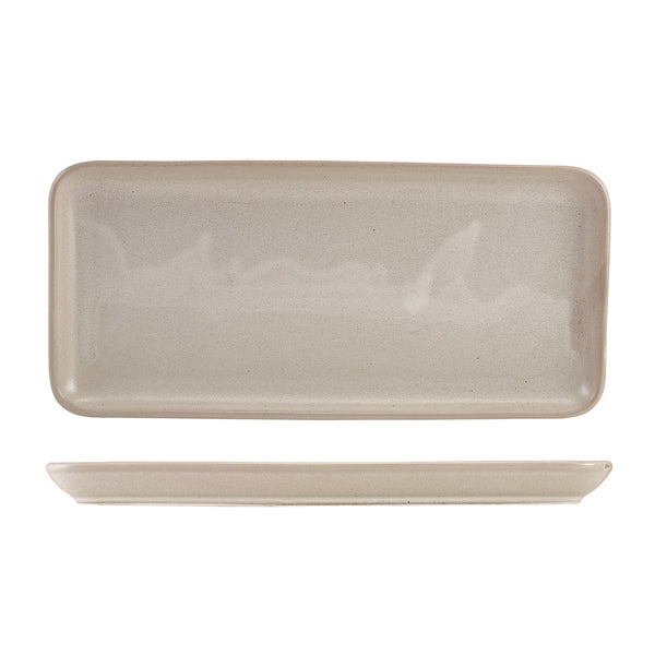 Antigo Porcelain Cinza Narrow Rectangular Platter 36 x 16.5cm