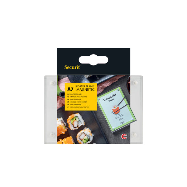 Acrylic A7 Double Sided Poster Frames With Magnetic Corners