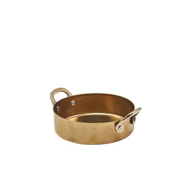 GenWare Gold Vintage Steel Mini Casserole Dish 12.25 x 3.5cm