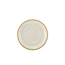 GenWare Kava White Stoneware Saucer 16cm pack of 6