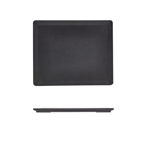 GenWare Melamine Black Tableau Platter GN 1/2