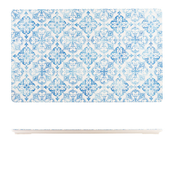 GenWare Melamine Blue Talavera GN 1/1 Platter