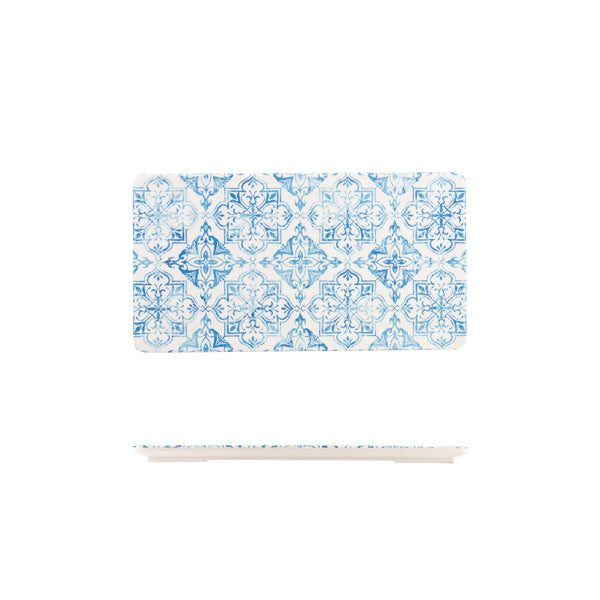 GenWare Melamine Blue Talavera GN 1/3 Platter