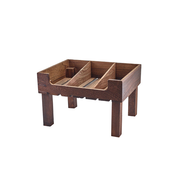 Rustic Wooden Display Crate Stand GN 1/2 Per Case of 1