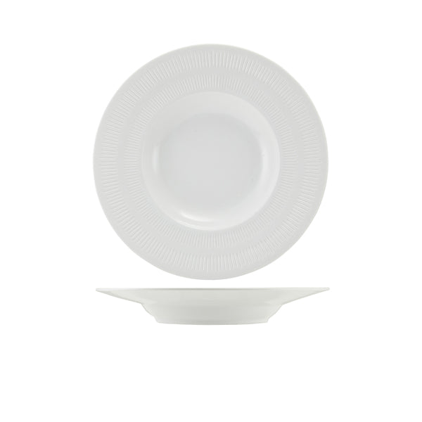Incise Porcelain Solara Winged Soup Bowl 24cm Per Case of 4
