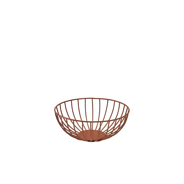 GenWare Round Copper Wire Basket 20 x 8cm Per Case of 1