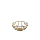 GenWare Round Gold Wire Basket 20 x 8cm Per Case of 1