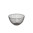 GenWare Round Black Wire Basket 24 x 13cm Per Case of 1