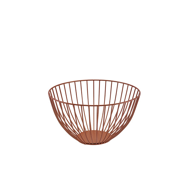 GenWare Round Copper Wire Basket 24 x 13cm Per Case of 1