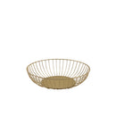 GenWare Round Gold Wire Basket 27 x 7cm Per Case of 1