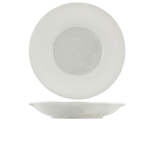 Incise Porcelain Lucine Deep Winged Plate 30cm Per Case of 6
